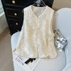 Eugen vest summer thin retro embroidered vest sleeveless vest