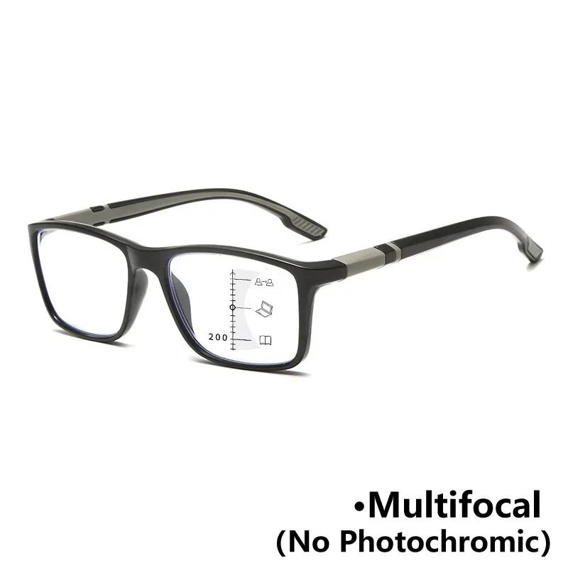 

Крупная оправа Градиентные Мультифокальные Пресбиопия Защита от синего света Для близи и дали Модные Нескользящие Очки для чтения Диоптрии от +1.0 до +4.0 +400