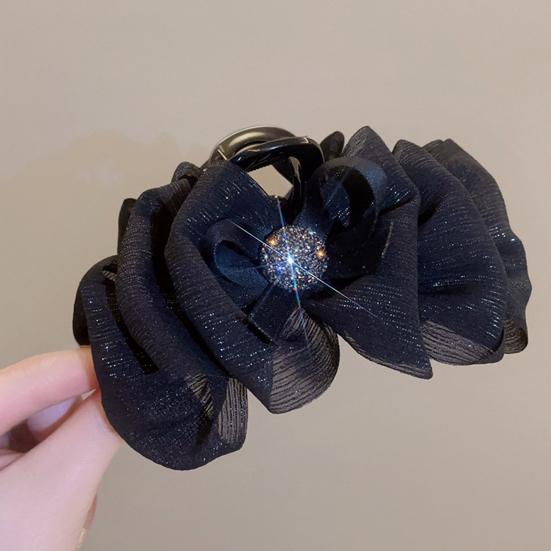 Women Hair Clip Faux Feather Decor Anti-slip Teeth Back Head Hair Claw Cartoon Styles Shark Hair Clip Hair Accessories