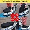 Motorcycle Seat Cover Breathable Summer Cool Honeycomb Design Ventilation Nonslip Motorbike Scooter Cushion Seat Cover Protector