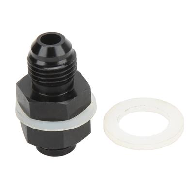 Brennstoffzellen-Schottverschraubung mit PTFE-Dichtung Schwarz eloxierte 6061‑T6 Aluminiumlegierung Verbindungselement für die meisten Flüssigkeiten AN6
