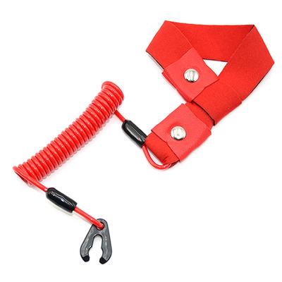 Marine Outboard Engine Boat Motor Kill Stop Switch Key Rope Safety Lanyard