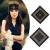 Herren Damen Halstücher Vintage Quadratisches Kopftuch Westliche Paisleys Taschentuch Halsaccessoires für den Alltag