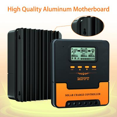 MPPT 10A- 60A Solar Charger Controller 12V 24V Auto Lifepo4 Battery Charger Solar Panel Regulator