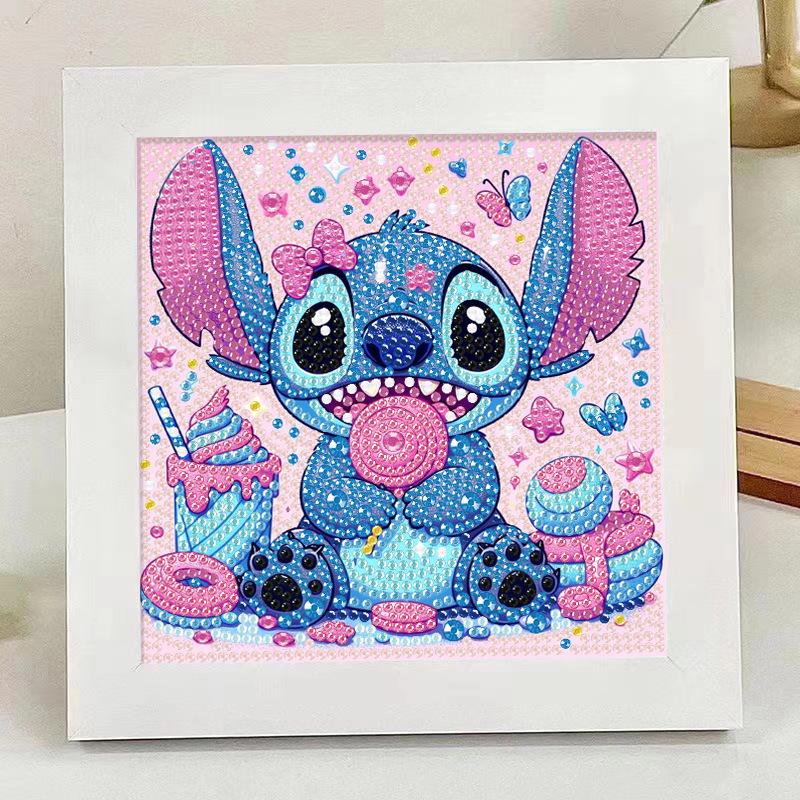 Kids Rhinestone Diamond Painting Kit with Frame – DIY Sticker Art Gift