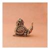 Simulation Animal Figurines Miniatures Toys Hip Hop Exaggerate Solid Brass Snail House Small Ornaments Tea Pet Ceremony Copper