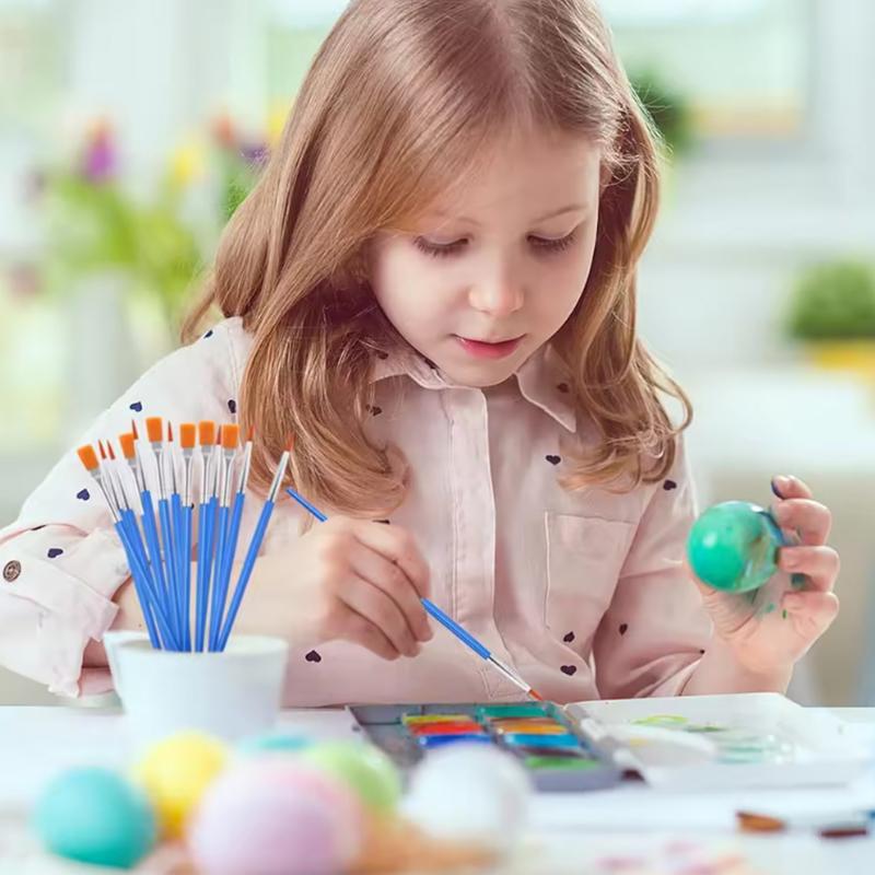 30/100Pcs Acrylic Painting Brushes Set Round Flat Hair Nylon Hair Paint Brush For Kid Artists Watercolor Oil Painting Brushes