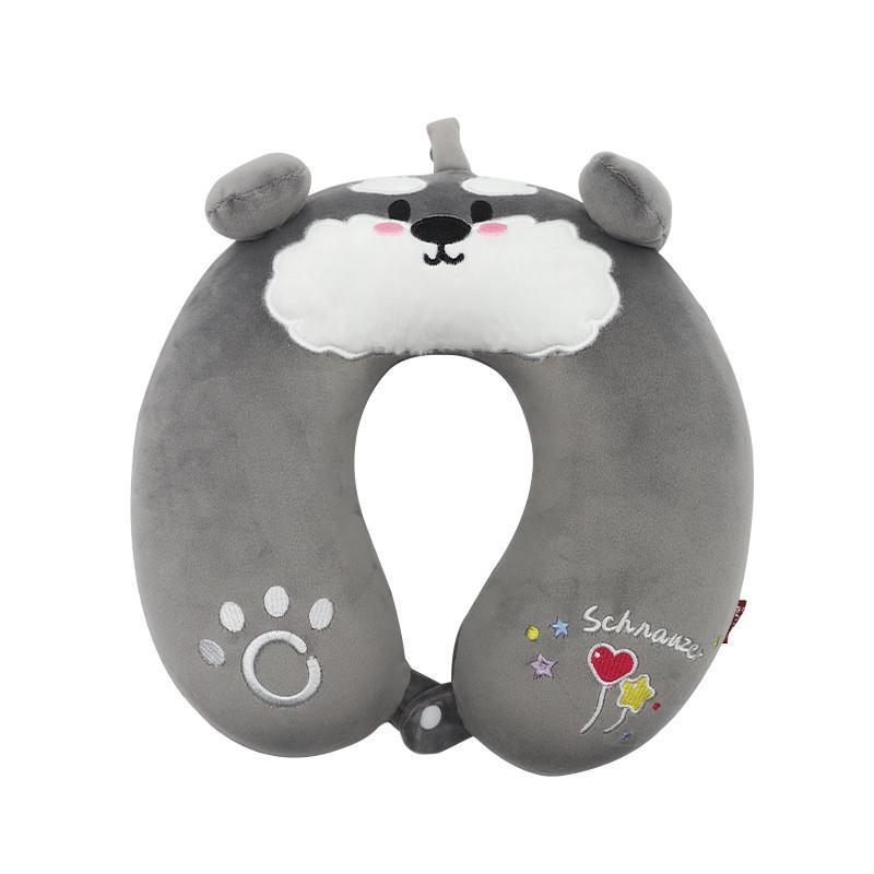 Cartoon Animal Memory Foam U Shaped Pillow For Travel And Office Comfort