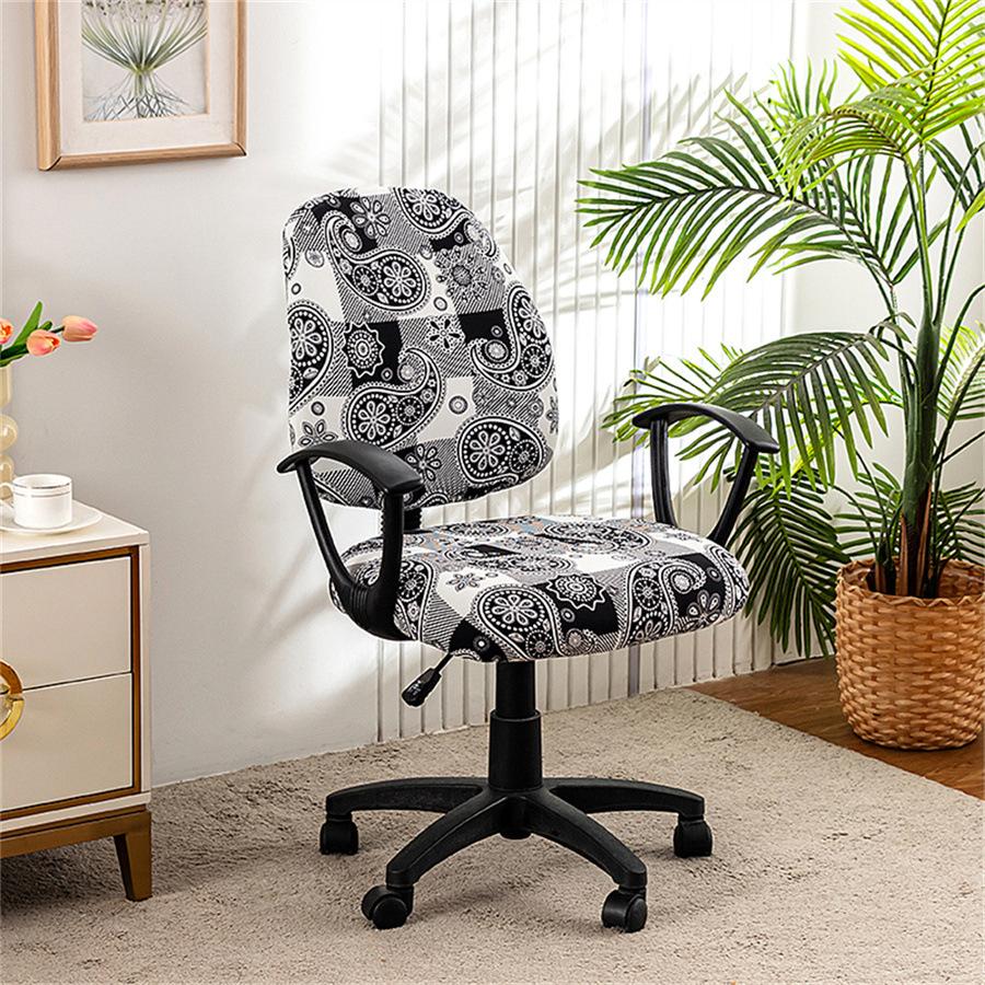 Elastic Split Chair Cover Office Lift Swivel Chair Cover Household Split Computer Chair Cover Non-Slip Seat