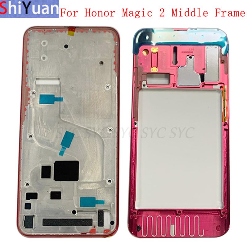 Housing Middle Frame LCD Bezel Plate Panel Chassis For Huawei Honor Magic 2 Phone Metal LCD Frame Replacement Parts