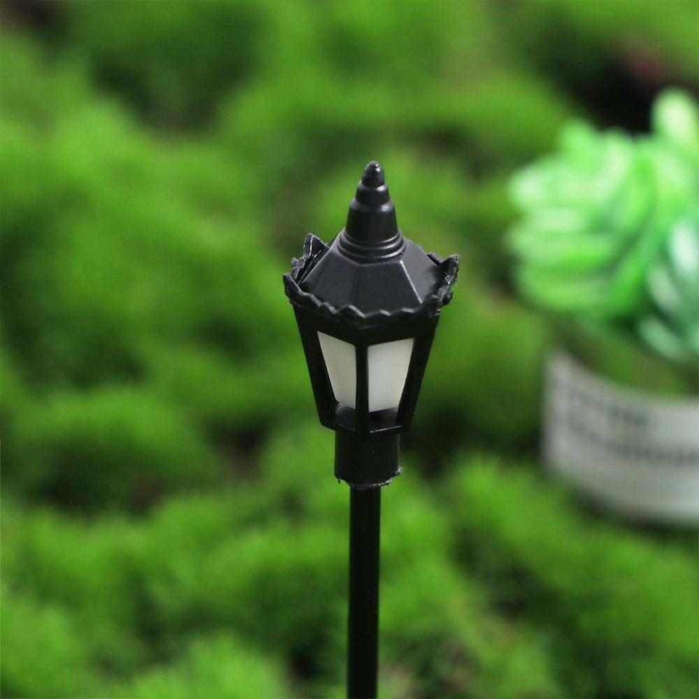 Party DIY Ornaments Christmas New Year Landscape Lights Outdoor Decorative Garden Street Lamp 1:100 Scale Lights Model
