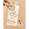Korean Ins Graffiti Color Lines Apple Core Pendant for iPhone 16 Mobile Phone Case iPhone15/14/13