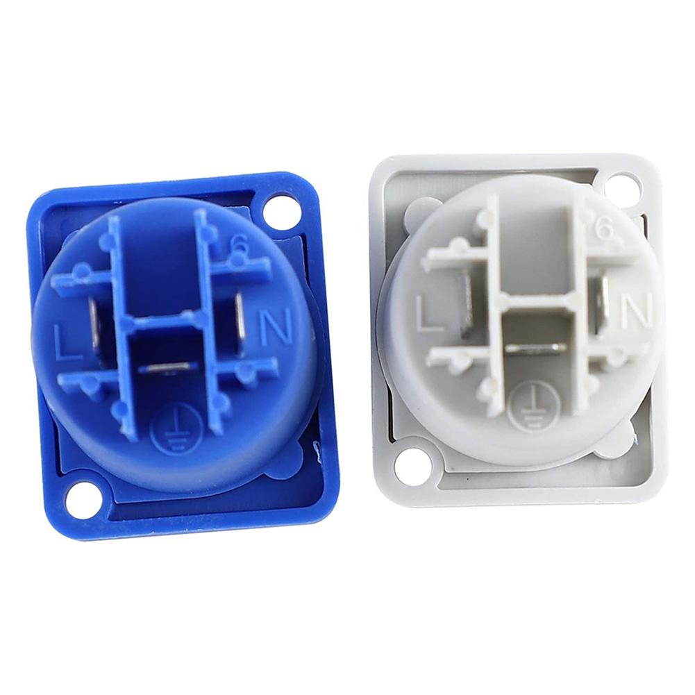 

10PCS Powercon Connector 3 Pins 20A 250V Power Speaker Panel Socket Female for LED Screen Stage Lighting,Grey China Mainland