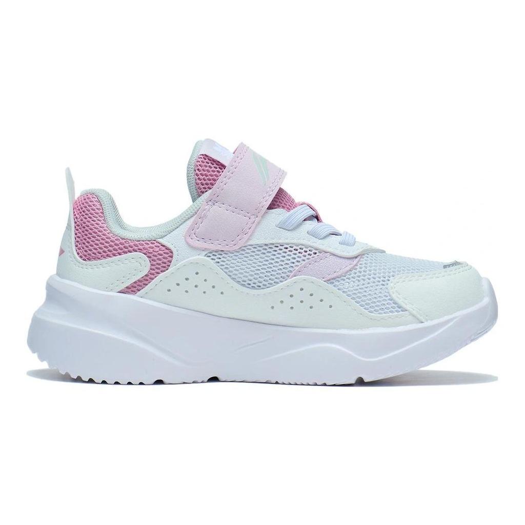 Li Ning Kinder Ln 90 Sommer Bequem Vielseitig Rutschfest Abriebfest Freizeitschuhe Kinder Sneaker Standard-Weiß Honig-Pink YKNT054-2