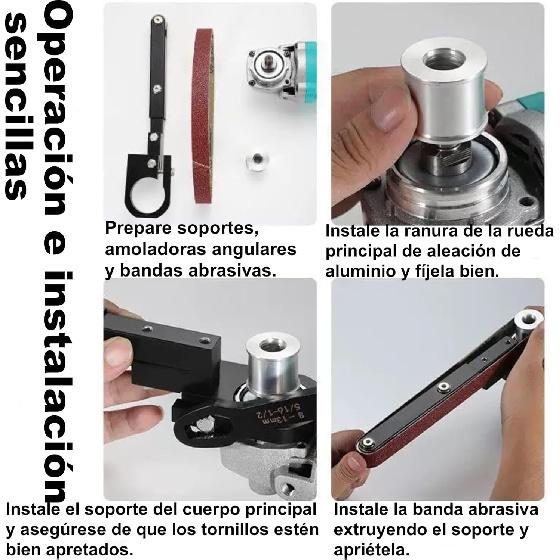 Angle Grinder Conversion Tool, Grinder Tool Modified To Belt Sander Polisher Attachment for 100 125