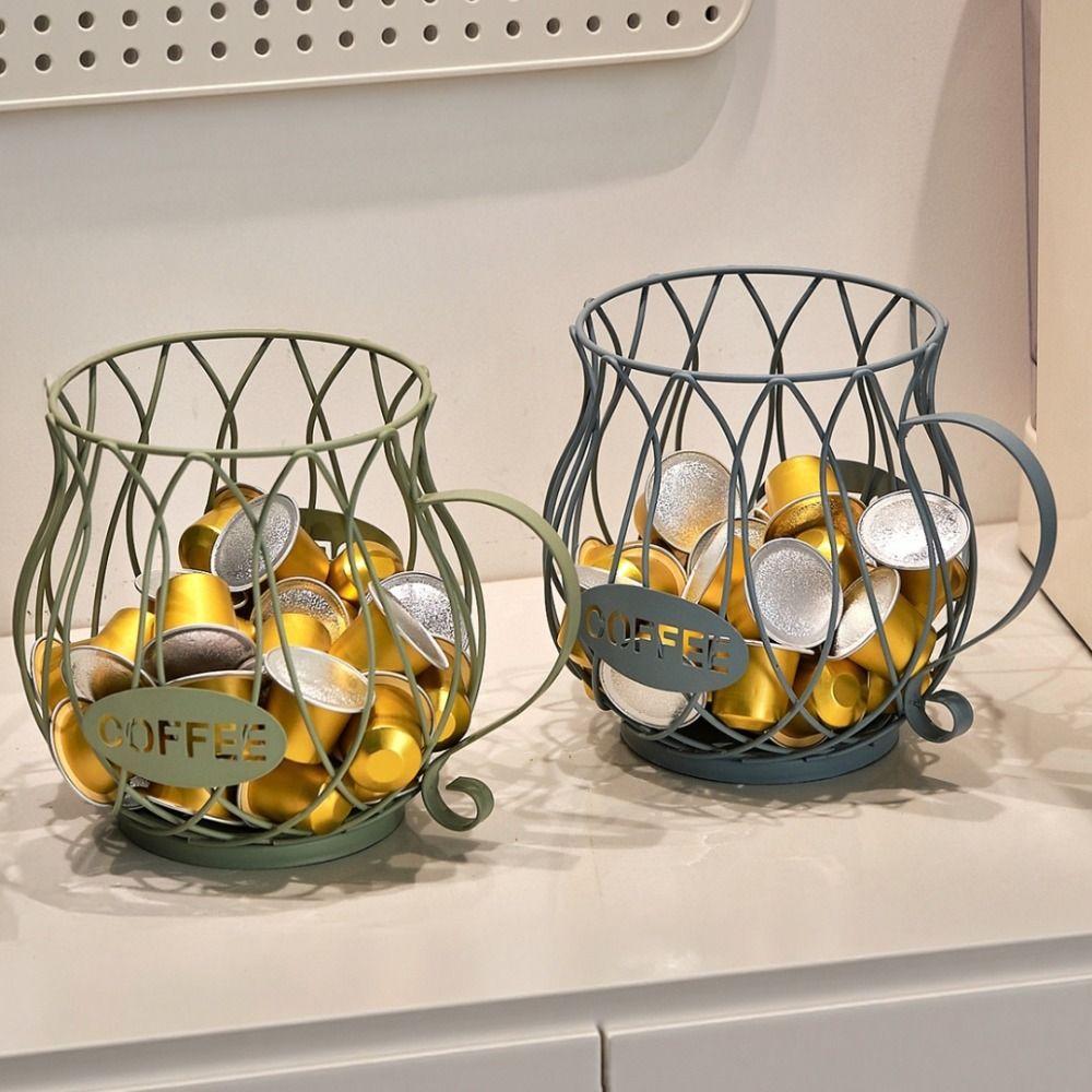 Large Capacity Coffee Pod Holder Irregular Shape Coffee Pod Coffee Capsule Holder Home Decoration Storage Cup