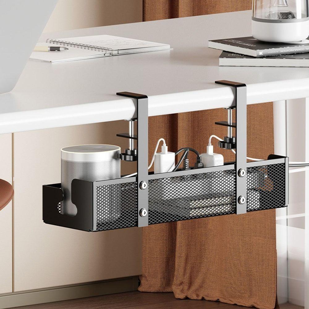 Clamp Cable Management Minimalist Socket Basket Tidy Cord Holder  Under Desk