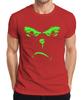 Halloween Monster Face Scary Eyes Light Up Neon Alien Evil Unisexs Tshirt
