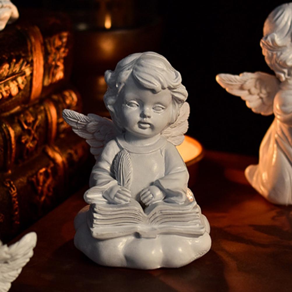 Resin Angel Garden Figurine Statue Fairy Angel Sculpture Home Decoration
