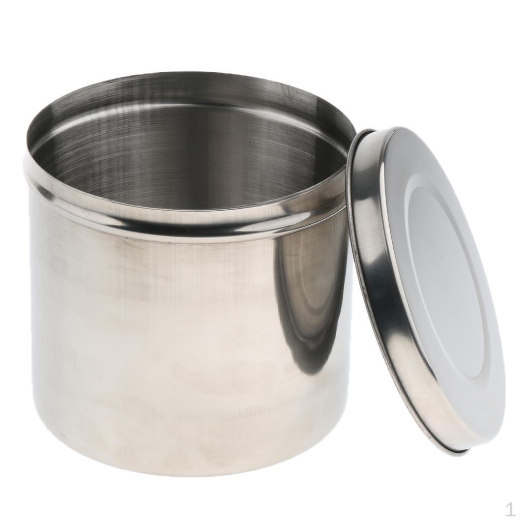 Sterile Behälter aus Edelstahl mit Deckel 8/9/10 / 12cm