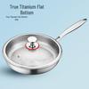 High-End German Titanium Flat-Bottom Non-Stick Frying Pan for Gas Stoves
