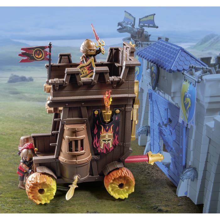 Playmobil 71643 Battle Tank with Cannon of the Burnham Raiders, Novelmore, 68 Pieces, From 4 Years