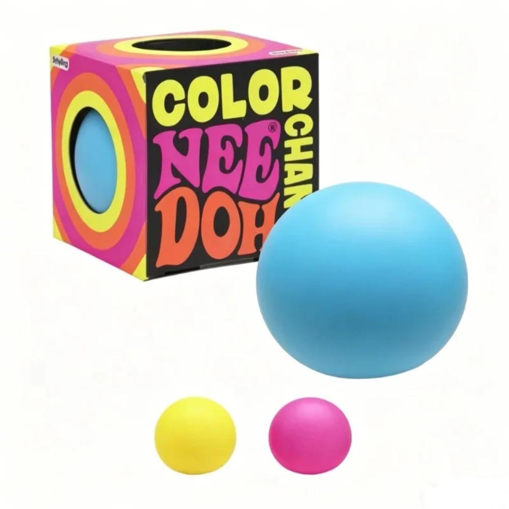 New Schylling Needoh Extrude Color Change Sensory Stress Relief Balls Relief Relieves Anxiety Fidget Squishy Toy Bind Box Gift
