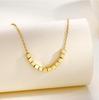 S925 Sterling Silver Gold Square Necklace: Minimalist Sugar Cube Clavicle Chain for Women, Light Luxury Design for Spring/Summer