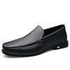Men's Genuine Leather Casual Loafers - Breathable, Versatile, Soft Sole, for All Seasons (Available in Black and White)