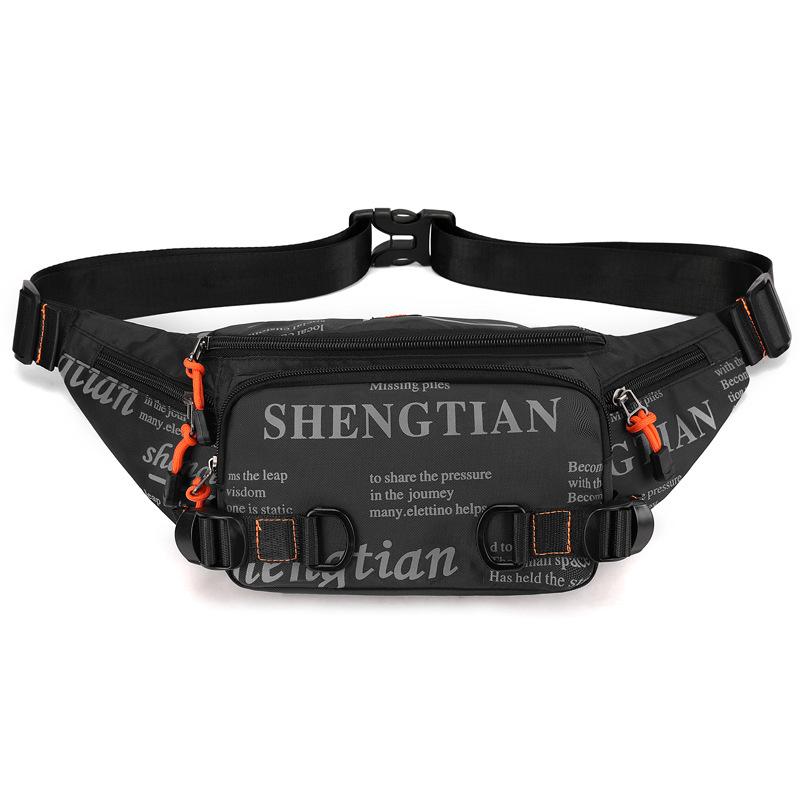 Men's and Women's Fashion Chest Bag Multifunctional Outdoor Street Leisure Shoulder Messenger Bag Nylon Joker Sports Cycling Pocket.