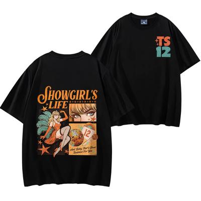 Showgirls Life póló az Én Showgirl Érám póló Új Album 2025 Póló Country Zene Rajongó Ajándék Férfi Női Streetwear Hip Hop Felsők