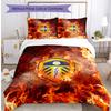 Leeds United Voetbal Beddengoed Set, 3 Delen, Comfortabel Huidvriendelijk Slaapkamer Dekbedovertrek Set