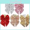 Elegant Sequin Christmas Bow Ornaments For Vibrant Holiday Decor And Parties