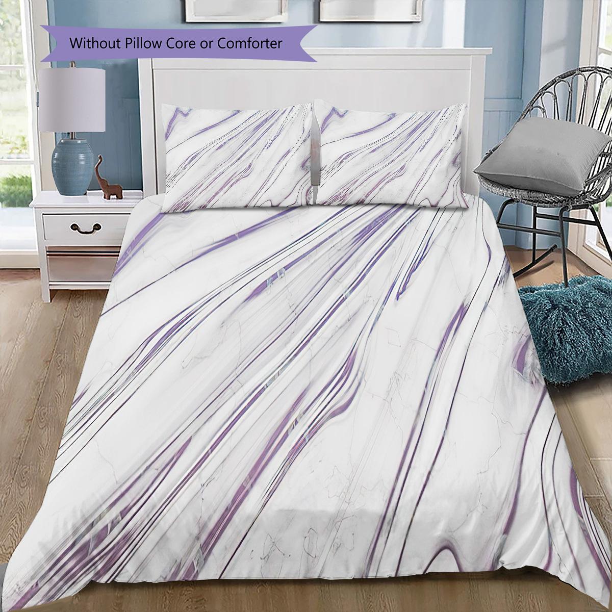 

1PC Abstract marble pattern Bedding Quilt Set Quilt Cover Pillowcase Home Decoration Birthday Gift (1 * duvet cover + 11 * pillowcase, without core) 135x200cm