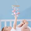 Baby Cloud Mobile for Crib Handmade Felt Nursery Decor with Stars Moon Soft Stroller Hanging Toy Gift for Boys Girls