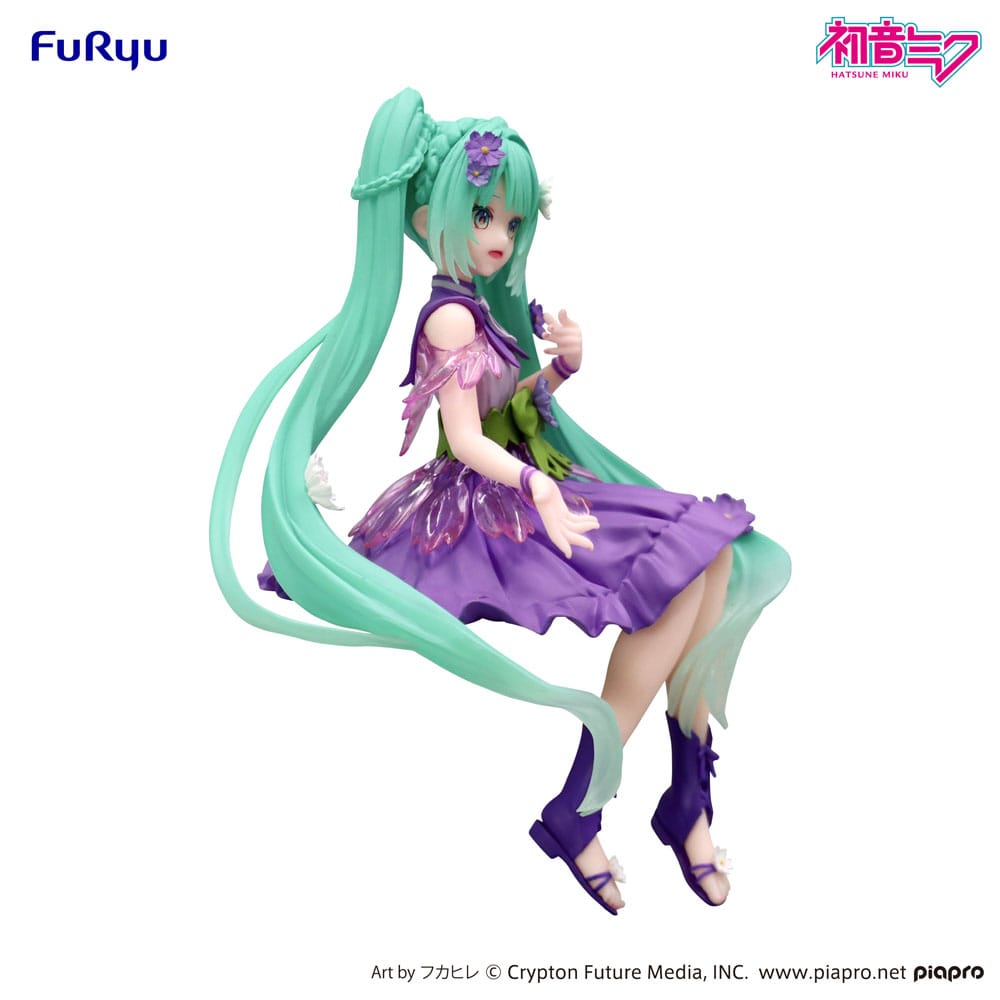 Furyu Hatsune Miku - Hatsune Miku - Flower Fairy Cosmos Purple Noodle Stopper Action Figure