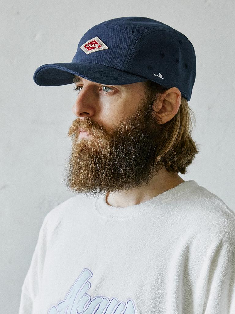 Akau Oversized Classic Camp Cap (Navy)