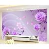Fashion Vine Wallpaper Purple Rose 3d Wallpaper Living Room Bedroom Mural 3d Wallpaper Home Decor