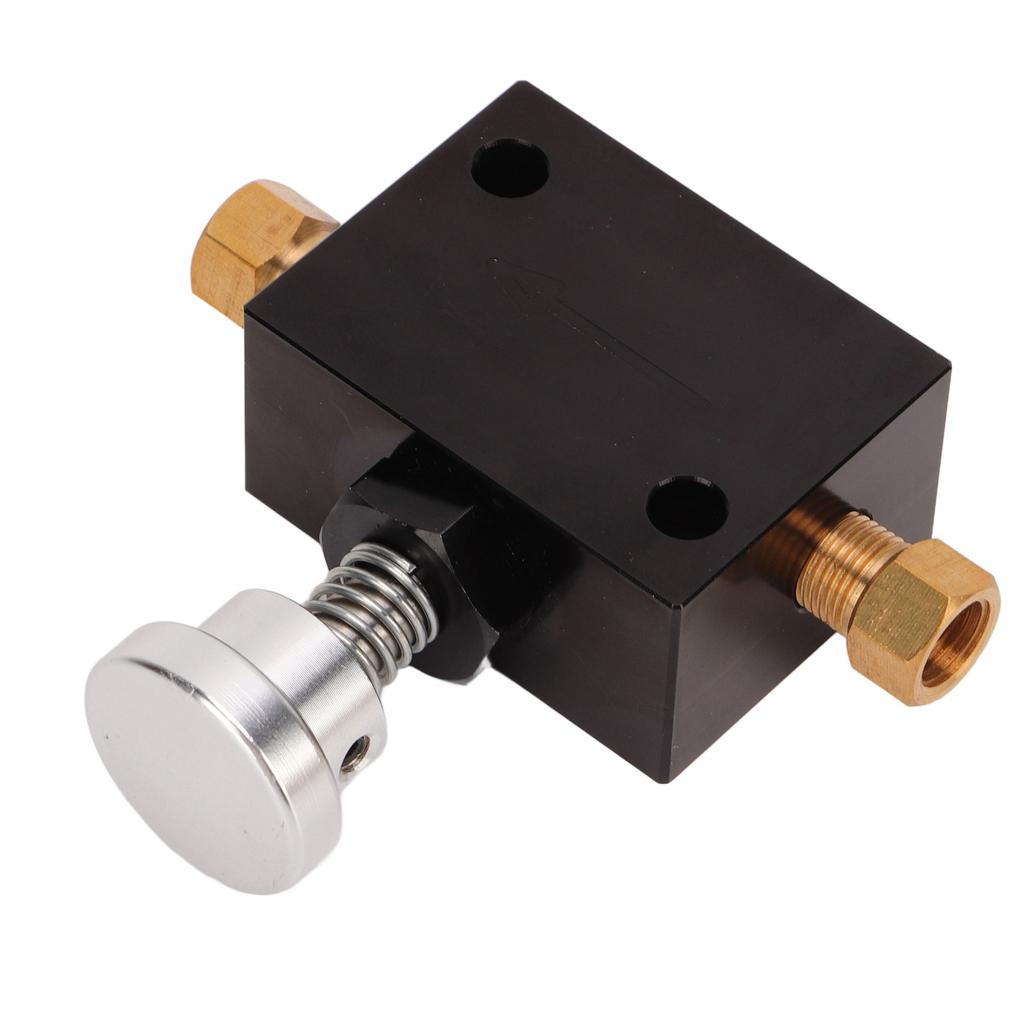 Regulátor brzdného účinku 1 8NPT 100 až 1000PSI Nastavitelný Černý Krátký Proporcionální Ventil s Předpětím pro Závodní Vozy