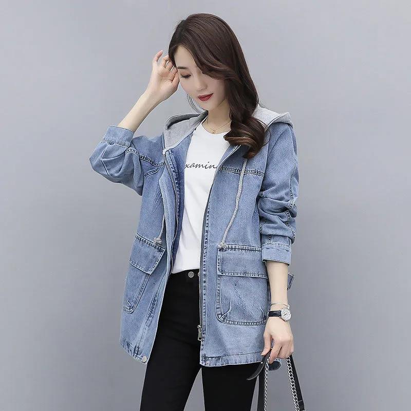 Buy Hooded Denim Jacket Women's Mid 