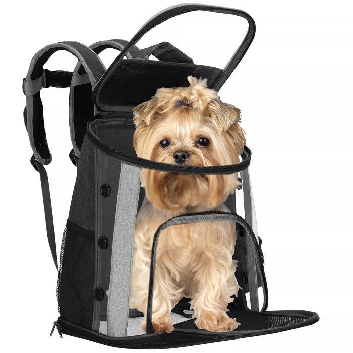 Pet Carrier Backpack - Springos® - Size M - 15 Kg - PVC, Polyester - Efficient Ventilation