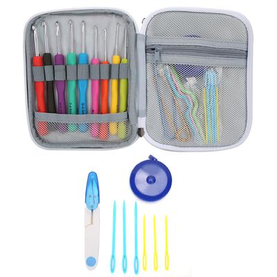 72 Stück Häkelnadeln Stricknadeln Werkzeug-Kits Set Aufbewahrungskoffer Zubehör