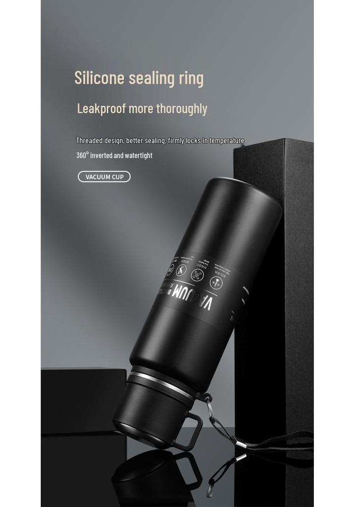 Large Capacity 304 Stainless Steel Insulated Portable Thermos Cup with Tea Separation