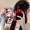 Holo Mori Calliope Matte TPU Mobile Phone Case for OPPO Reno 14 13 12 11 10 9 8 7 6 5 F T Pro 5G Colorful Printing Cover