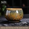 Ceramic Teacup Large Crystal Glaze Gongfu Tea Cup Personal Use Only Luxury Tea Mug For Home Office Desk Collection Gift
