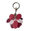 Access Control Card Holder Bag Pendant PU Leather Bag Hanging Fashion Flower Keychain  Home Decor