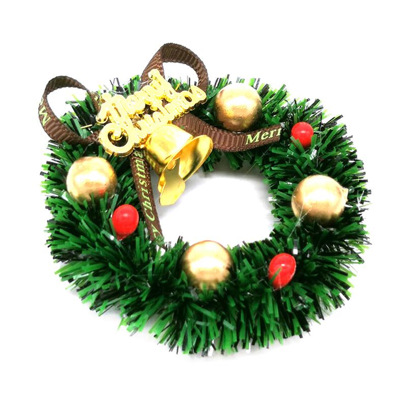 

1:12 Dollhouse Miniature Mini Christmas Garland Wreath Model Decor Accessor 1pc