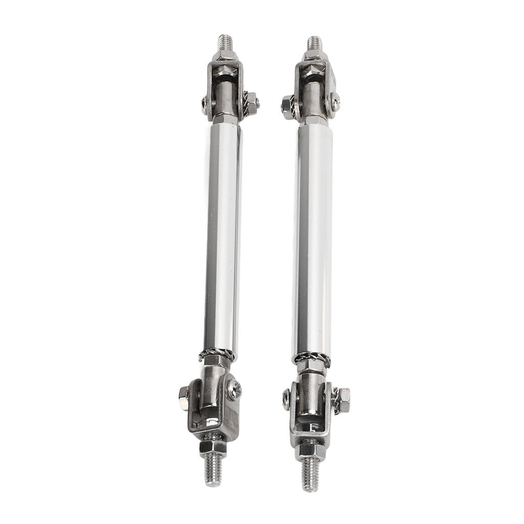 2 st. Splitterstag 7,5 cm Justerbart Stötfångarskydd Läppstag Splitter Silver Universellt För