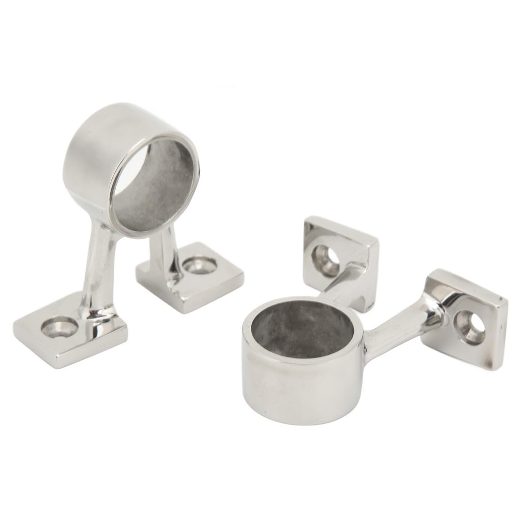 2Pcs Marine Boat Hand Rail Fitting Center Support Bracket Stanchion Stainless Steel for 1in Tubing