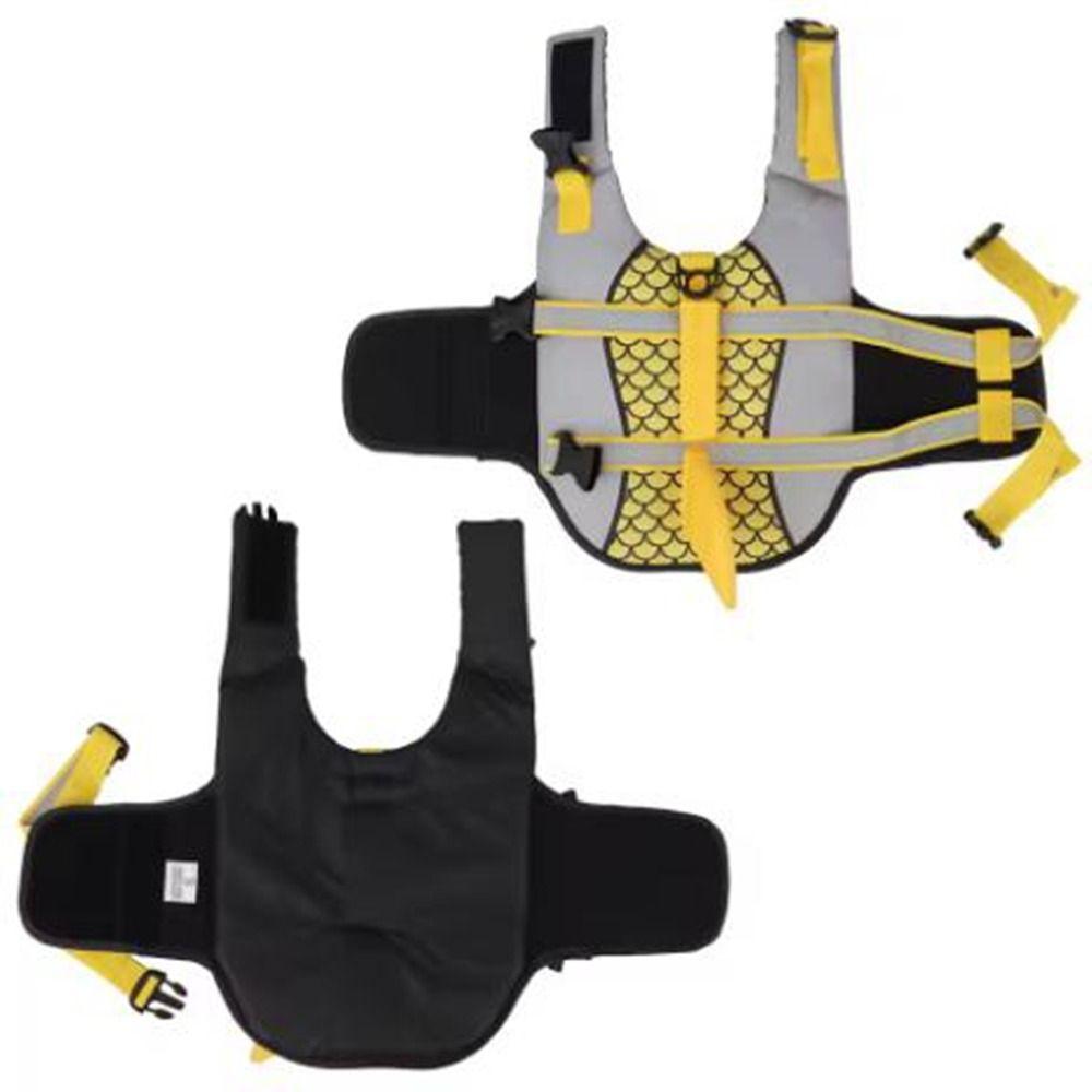Enhanced Buoyancy Dog Swimsuit Waterproof Scales Shark Dog Clothes Dog Safety Vest  For Dogs
